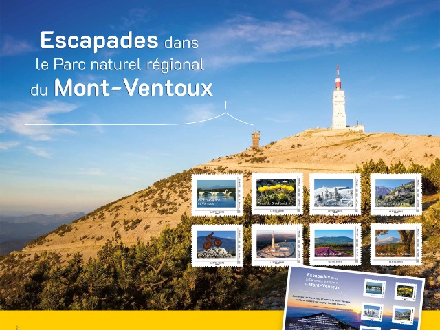 Collectie postzegels "ESCAPADES DANS LE PARC NATUREL RÉGIONAL DU MONT-VENTOUX"