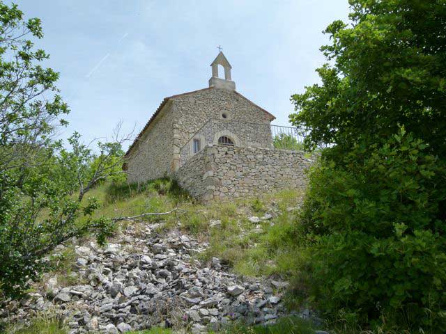 De fraai gerestaureerde kapel Notre Dame des Anges.