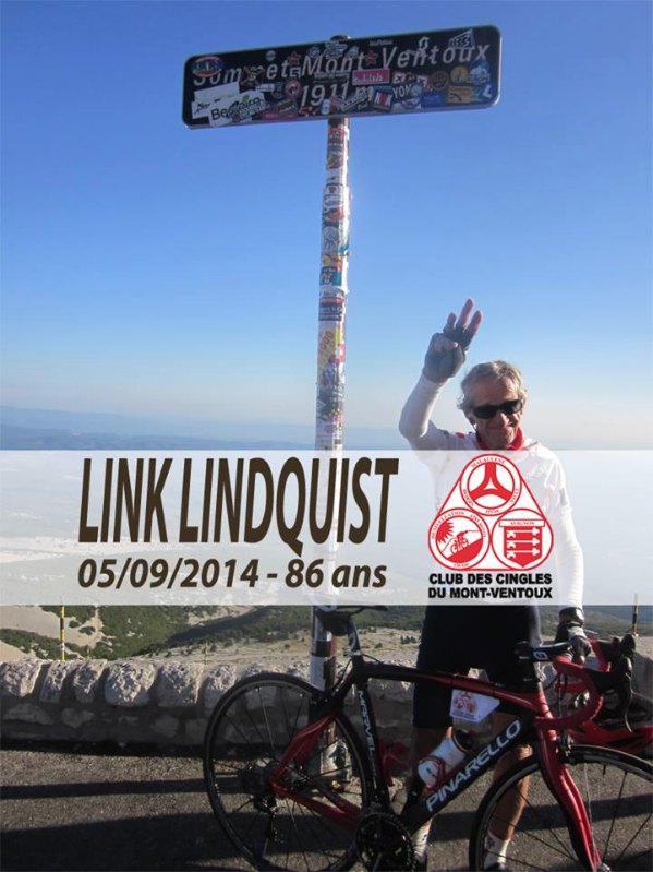 Link Lindquist, 86 jaar, verreweg de oudste Malloot - 05092014